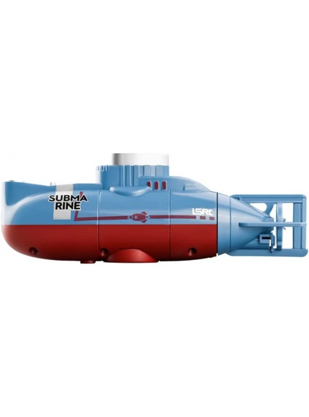 OMKMNOE RC Mini ferngesteuertes U-Boot 6-Kanal-Steuerung 0,5 m Tauchgang 360 ° drehbar Simulierte U-Boot-Spielzeugmodell-Aquariumdekoration,Blau - B0B4WCVTJT