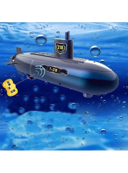 QAQQVQ RC U-Boot Fernbedienung U-Boot-Boot Wiederaufladbare RC-Boot Elektronische wasserdichte Tauchspielzeug Für Kinder Geschenk Schwimmbad Aquarium - B0B4HBLM77