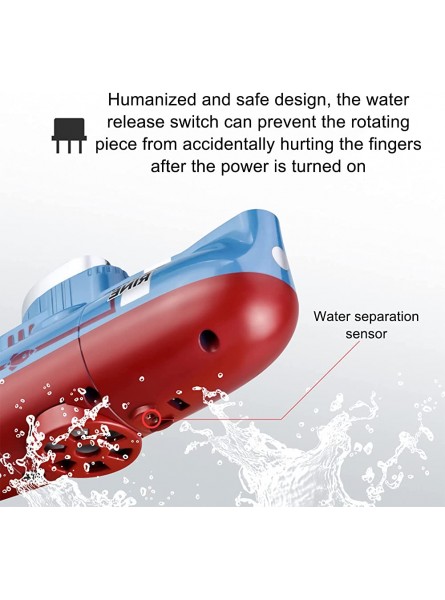 QSYY Mini-RC-U-Boot Für Kinder Boot Mit Fernbedienung USB-Aufladung Smart Hover Wasserdichtes Tauchspielzeug Für Jungen Und Mädchen,Weiß - B09PBRFRVP