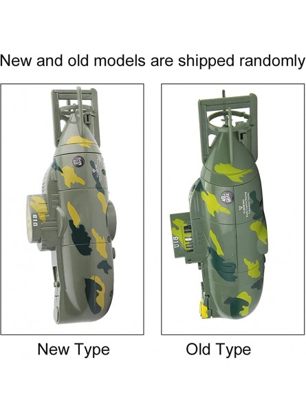 SPYMINNPOO RC-U-Boot-Spielzeug Mini-Simulation Militärische Fernbedienung 6-Kanal-U-Boot-Spielzeugmodell für Erwachsene Kinder 2 FarbenGrün - B0BFW9L2H1