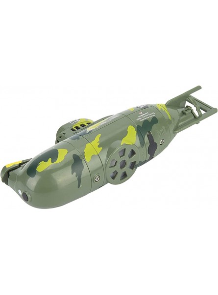 SPYMINNPOO RC-U-Boot-Spielzeug Mini-Simulation Militärische Fernbedienung 6-Kanal-U-Boot-Spielzeugmodell für Erwachsene Kinder 2 FarbenGrün - B0BFW9L2H1