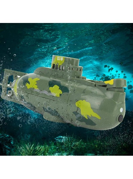 Tbest RC U-Boot-Spielzeug Mini-Simulation Militärfernbedienung 6-Kanal-U-Boot-Spielzeug Modell - B08RC27KSW