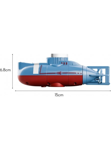 ULLGO Mini-RC-Simulation Atom-U-Boot mit Fernbedienung vollständig wasserdichtes Design elektrisches RC-Boot for Pools und Seen USB-Ladesimulation Simulationsmodell for Kinder Jungen Mädchen Ge - B0BCQ7ZCBY