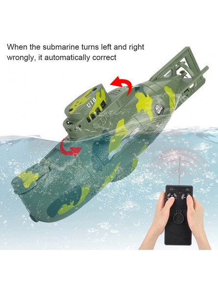 Unbekannt Ferngesteuertes U-Boot Mini-Simulation Militärisches ferngesteuertes U-Boot-Spielzeug 25 Minuten Ausdauer-U-Boot Modell-Intelligentes Spielzeug für KinderGrün - B083Z5QJJS