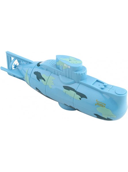 Vbestlife 2 Farben Wiederaufladbares RC-Spielzeug mit Fernbedienung U-Boot-Modell Tauchboot Perfektes Kinderspielzeug Blau - B0BHR51GFR