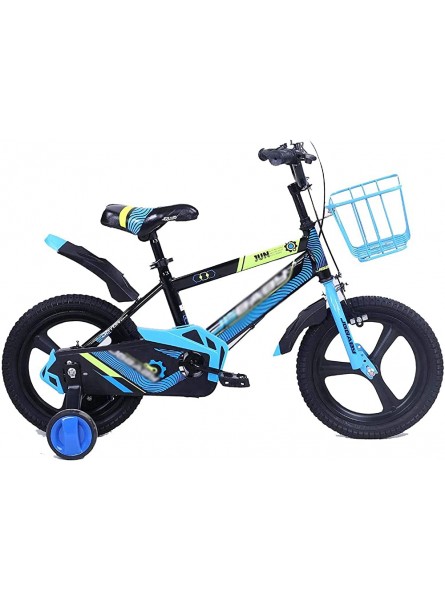 COUYY Kinderfahrräder Kinderfahrräder Jungen und Mädchen Fahrräder V-Bremsen Magnesium-Legierungsräder Fahrräder mit Trainingsrädern,Blau,16 - B0928WK6J8