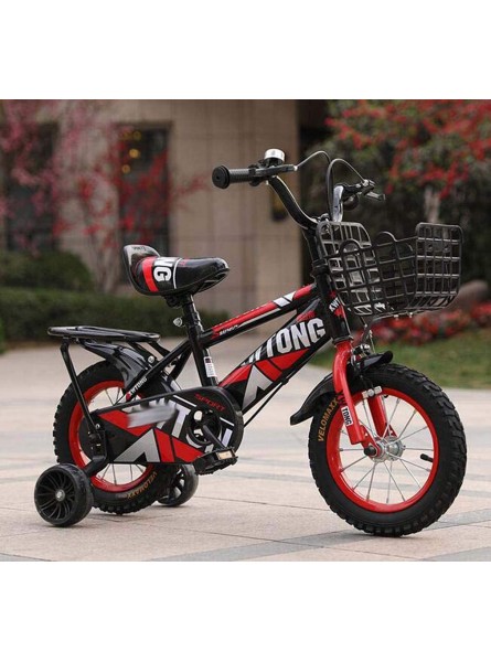 COUYY Kinderfahrräder männliche und weibliche Babyfahrräder Flash-Rad Rücksitz Kinderfahrräder,Rot,20 inches - B08R86RVXV