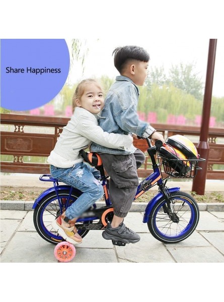 GAOTTINGSD Baby Dreirad Kinderdreirad Tricycle Boy Fahrrad Kinderfahrrad Mädchen und Jungen 12 14 16 Rad mit Stützrad 95% zusammengesetzt blau Kinderfahrrad Size : 16 inches - B09C5CZG85