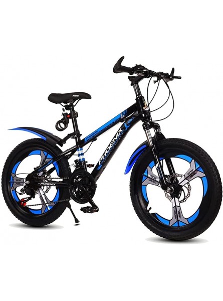 HAO DAMAI 18 20 Zoll Kinderfahrrad Mountainbike geeignet for Mädchen im Alter von 7-14 Kinderfahrrad mit Machtguard und vorderer Handbremse Color : Blue Size : 18" - B09NLXC251