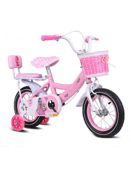XBSLJ Kinder Fahrrad Klappräder Mädchen rsquo; s Fahrrad blau rosa lila Kinderfahrrad für Alter 2-8 groß 35,4"-53,1" Stützräder Körbe Sitze - B08FB9KWLH