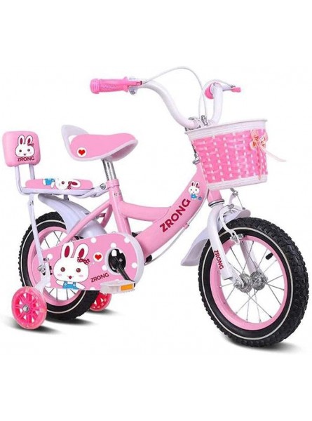 XiYou Kinderfahrrad Kleinkinderrad Fahrrad in Größe 12 14 16 18 Stahlsicheres Kinderfahrrad mit Stabilisatoren Rückenlehne,für 2-8 Jahre - B09BBGB3X9