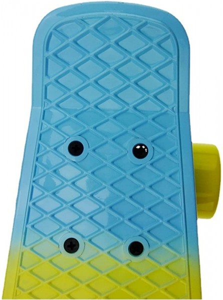 cjcaijun Skateboards 22 Zoll kleines Fischbrett für Kinder Ahorn-Kreuzer-Skateboard einschließlich LKW PU-Räder buntes Muster Lager Color : B - B09W9L6MSR