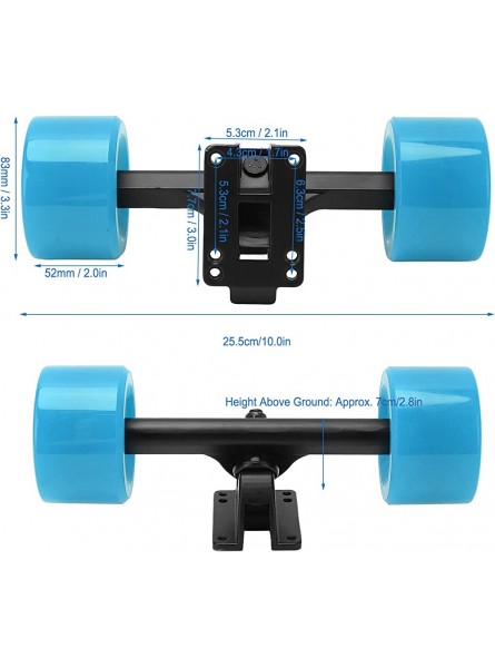 Gedourain -LKW-Set 82A Härte geräuscharmer -LKW und Räder hohe Rückprallrate langlebig für elektrische Skateboards - B0B3DBHPZ1