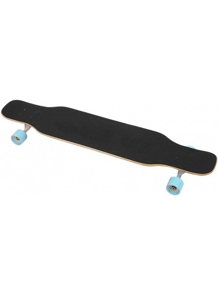 Snufeve6 Professionelles elastisches Vierrad-Skateboard Ahorn-Skateboard Sportgerät für Anfänger Teenager-Holz-SkateboardHeart Edge Blue - B097XKX6Q7