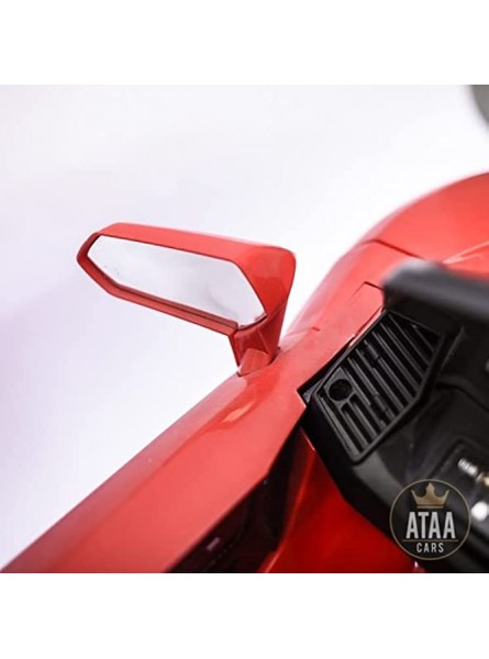 ATAA Super-Sport-12V rot Elektro-Auto für Mädchen und Jungen mit Fernbedienung und 12V Batterie - B0B56ZLCKK