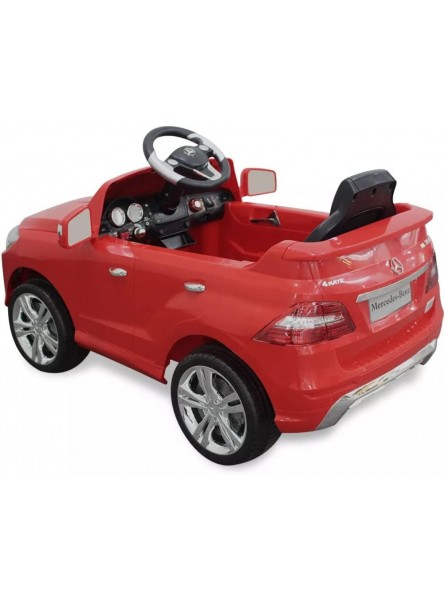 GOTOTOP Aufsitzauto Kinderauto mit Zwei Vorwärts- und Rückwärtsgängen und einem Fußpedal Elektroauto Ride-on Mercedes Benz ML350 Rot 6 V mit Fernbedienung 95 x 60 x 52 cm - B08BNZS79Q