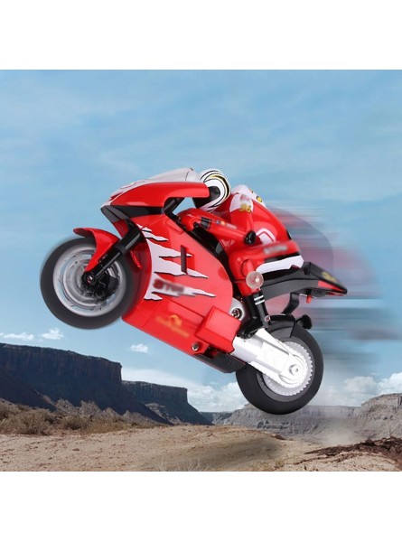 QUITOKA RC Motorrad 2.4G Jump Fernbedienung Lade Motorrad Drift Hochgeschwindigkeits Spielzeugauto Kinder Elektrisches Spielzeug Geschenke Für Jungen Und Mädchen - B0B8DJ8Q4B