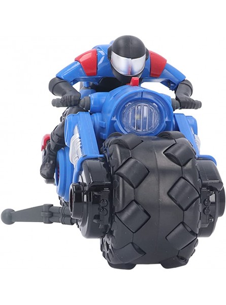 RC-Motorrad elektronische Komponenten 360-Grad-Stunt robuster Körper und Sender ferngesteuerte Motorräder im Freien für ab 6 Jahren Blau - B0BC4QYW9F