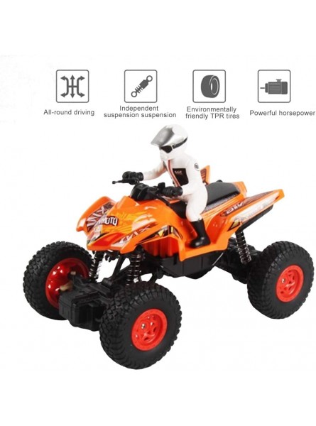 RC Off-Road-Bike Fernbedienung Quad Kunststoff Motorrad Spielzeug Spaß Geschenke für Kinder im Alter von über 8 JahrenOrange - B07VS1CWTT